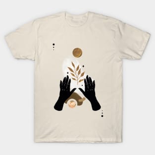 Astro Celestial Feminine Hand T-Shirt